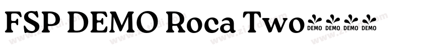 FSP DEMO Roca Two字体转换 FSP DEMO Roca Two字体转换